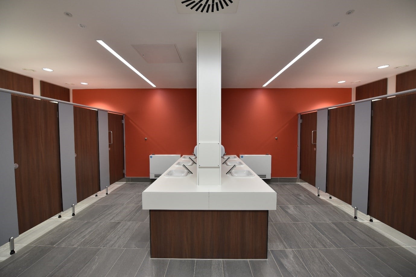 An example of the university washrooms which we provided for Coventry University.