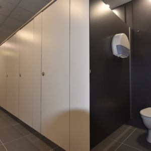 Commercial toilet cubicles