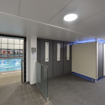 Swimming pool and gym cubicles